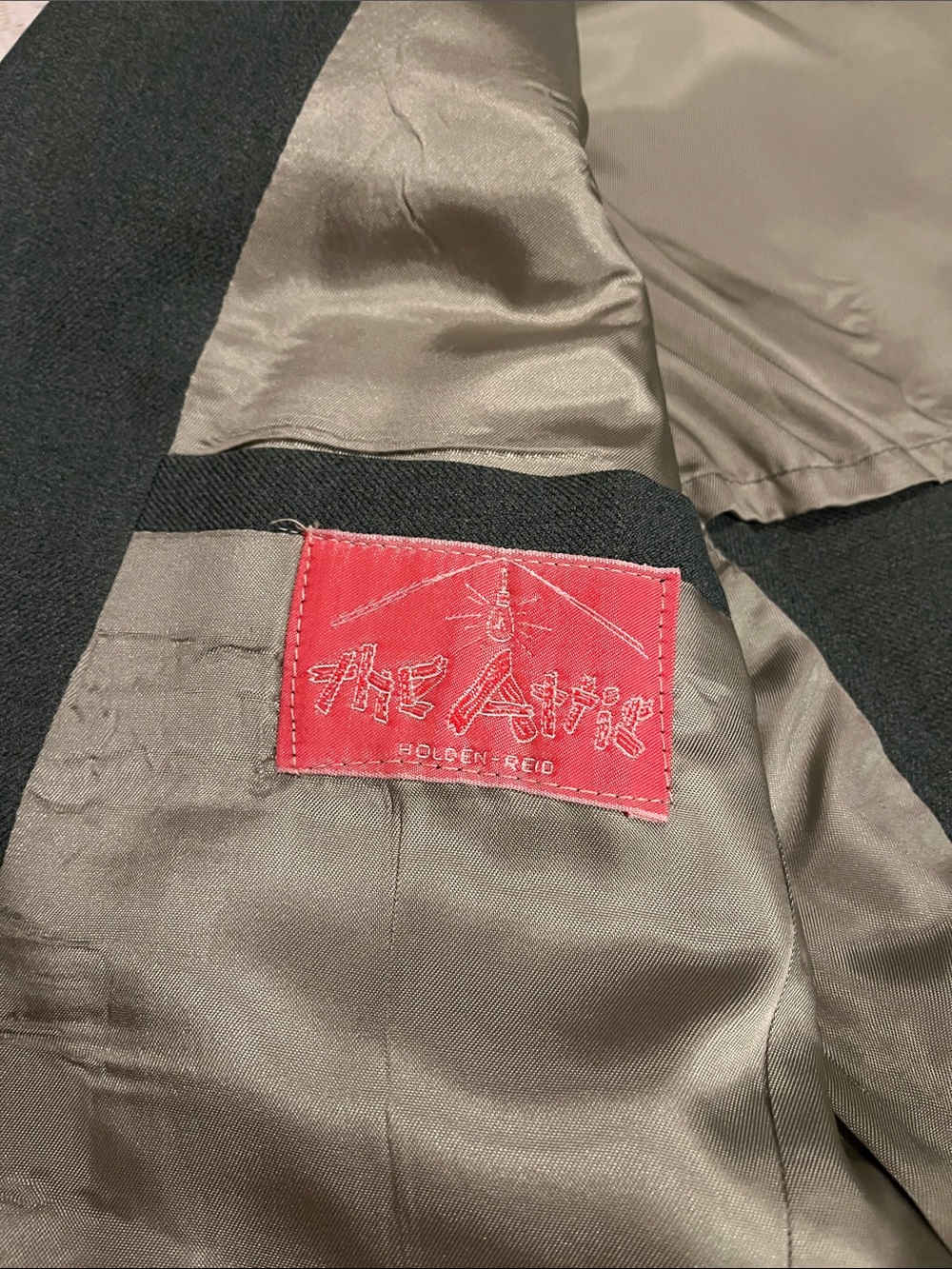 1970s The Attic Union Made Longline Suit Set, Sage Green, Size M Tall - Picture 5 of 14
